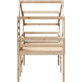  Visoki krevet s krovom 80 x 200 cm od masivne borovine | shoptok.hr
