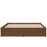  Za krevet od masivnog drva smeđa boja meda 140 x 190 cm | shoptok.hr