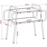  Stolić za kavu Crni hrast 60 x 30 x 51 cm Konstruirano drvo | shoptok.hr