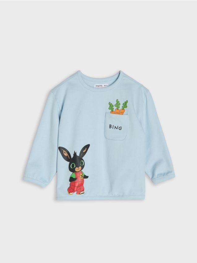 Sinsay Bluza s okruglim izrezom s printom Bing Cijene
