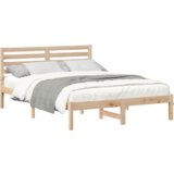  Krevetna konstrukcija Smeđa 120 x 200 cm Čvrsta borova drva | shoptok.hr