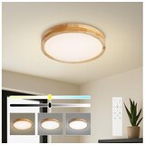 Brilagi LED prigušiva svetiljka WOODLINE LED/48W/230V 3000-6000K hrast prečnik 40 cm +sa daljinskim upravljačem Cene