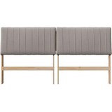 vidaXL tapecirano vzglavje taupe 200 cm masivno borovo les | Shoptok.si
