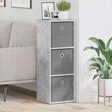  Strani šal s predalom Betonsko siva 30,5 x 27 x 84,5 cm, (5000233801) | Shoptok.si