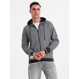 Ombre Men's softly structured hooded sweatshirt - black | shoptok.hr