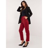 Italy Moda Trousers-DHJ-SP-A7690.01P-burgundy | Shoptok.si