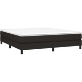  Za krevet s oprugama crni 180 x 200 cm od tkanine | shoptok.hr
