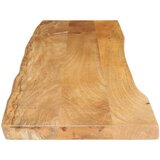 vidaXL Mizna plošča 180x40x3,8 cm naraven rob trden mangov les | Shoptok.si