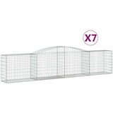  Lučne gabionske košare 7 kom 400x50x80/100 cm pocinčano željezo | shoptok.hr