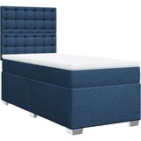  Krevet s oprugama i madracem plavi 90 x 200 cm od tkanine | shoptok.hr