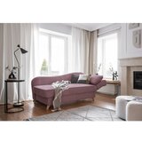 Miuform Prašno rožnat ležalnik iz rebrastega žameta (desni kot) Chic Charlotte – | Shoptok.si
