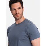 Ombre Men's classic cotton BASIC T-shirt - dark blue | shoptok.hr