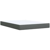 vidaXL Krevet s oprugama i madracem tamnosivi 140x190 cm od tkanine | shoptok.hr