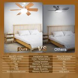 Smania LightFlower™ leseni stropni ventilator LED (vtičnica E27) | Shoptok.si