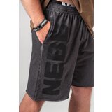 NEBBIA washed shorts no bs black