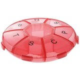 Mediblink Tedenska posodica za tablete Lotus 1x/dan M013, rdeča Cene