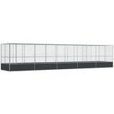 vidaXL Kavez za ptice s produžetkom srebrni 1039x207x212 cm čelični | shoptok.hr