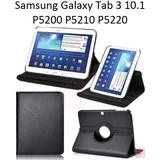  Vrtljivi ovitek / etui / zaščita za Samsung Galaxy Tab 3 10.1 P5200 - črni