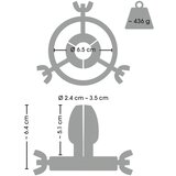 Fetish Fetiš - metalni analni dilatator (srebrni) | shoptok.hr