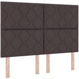 vidaXL Naslon za glavo z dizajnom diamantnih blokov temno rjave barve 140 cm, (22083639) | Shoptok.si