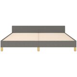  Posteljni okvir z vzglavjem temno siv 160x200 cm blago, (20788153) | Shoptok.si