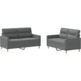  2-dijelni set sofa s jastucima tamnosivi od tkanine | shoptok.hr