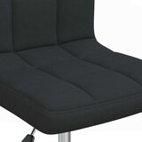 vidaXL Okretna blagovaonska stolica od tkanine crna | shoptok.hr