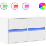 Maison Chic Stenska TV omarica - TV stojalo - Televizijska omarica z LED lučkami bela 80x31x45 cm, (21698738) Cene