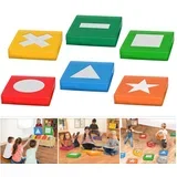 edukativne strunjače set od 6 komada sport - male edukativne strunjače 50x50cm sa 6 motiva