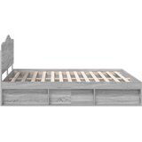  Okvir za krevet s uzglavljem Siva Sonoma 200 x 200 cm | shoptok.hr