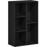  Polica za knjige crni hrast 50x25x80 cm inženjerski drvo | Shoptok.si
