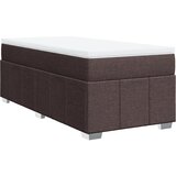 Maison Chic Box spring postelja - Vzmetna postelja z vzmetnico temno rjava 80x200 cm blago SL11347, (21901050) Cene