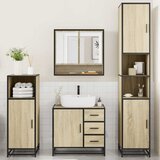  4-dijelni set kupaonskog namještaja boja hrasta sonome drveni | shoptok.hr