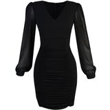 Trendyol Limited Edition Black Draped Detailed Dress | Shoptok.si