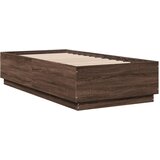  Okvir krevet s LED svjetlima 75x190 cm od konstruiranog drva | shoptok.hr