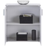 Mömax komoda ina 01, bela, siva | Shoptok.si