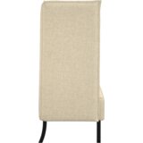 vidaXL Kauč s visokim leđima Krem 109x56x121 cm Tkanina | shoptok.hr