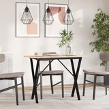  Blagovaonski stol X-oblika 100x50x75 cm od borovine i čelik | shoptok.hr