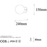 Opviq lights Črna/bela stenska svetilka ø 15 cm Atmaca – | Shoptok.si