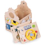 ECO TOYS Lesena hišica za otroke, izobraževalna tabla XXL, 30 elementov | Shoptok.si
