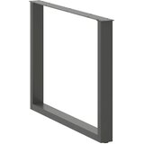  Noge za blagovaonski stol U-oblik 3 kom antracit 100 x (72-73) cm čelik | shoptok.hr