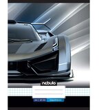 NEBULO Zvezek z vzorcem športnega avtomobila, kvadratni, spet z žico, 87-32 A/4 | Shoptok.si