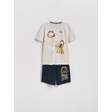 Reserved Dvodijelna pidžama Garfield - svijetlo siva | shoptok.hr
