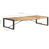  Stolić za kavu 180 x 90 x 40 cm od grubog drva manga | Eponuda.com