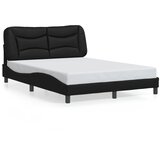  Okvir kreveta s LED-om bez madraca Hvar crni 140 x 200 cm | shoptok.hr
