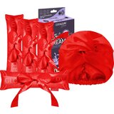  COOLCURL Sweet Dreams Satin Set - Red | Shoptok.si