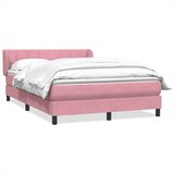  Box spring postelja z vzmetnico roza 160x210 cm žamet, (21792924) | Shoptok.si