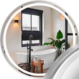 Tutumi stensko ogledalo led 60cm mmj brush silver cene