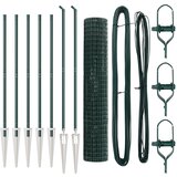 vidaXL Euro ograda Set od 2 Zelena Žica obložena polietilenom Srednja | shoptok.hr