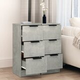  Komode 2 kom siva boja betona 30 x 30 x 70 cm konstruirano drvo | shoptok.hr